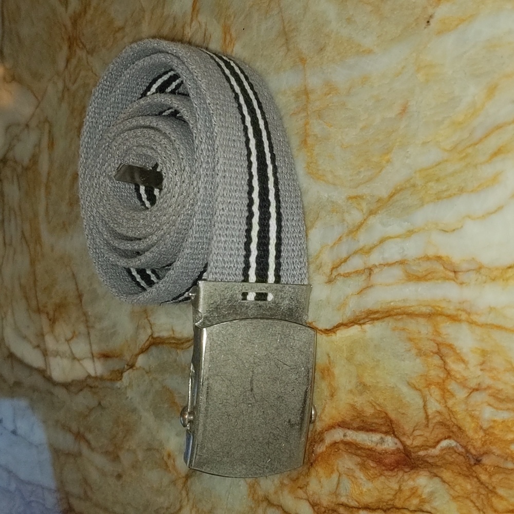 Gray web belt